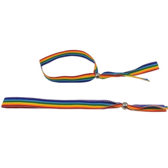 PRIDE - LGBT-FLAGGE SILBERKUGELARMBAND